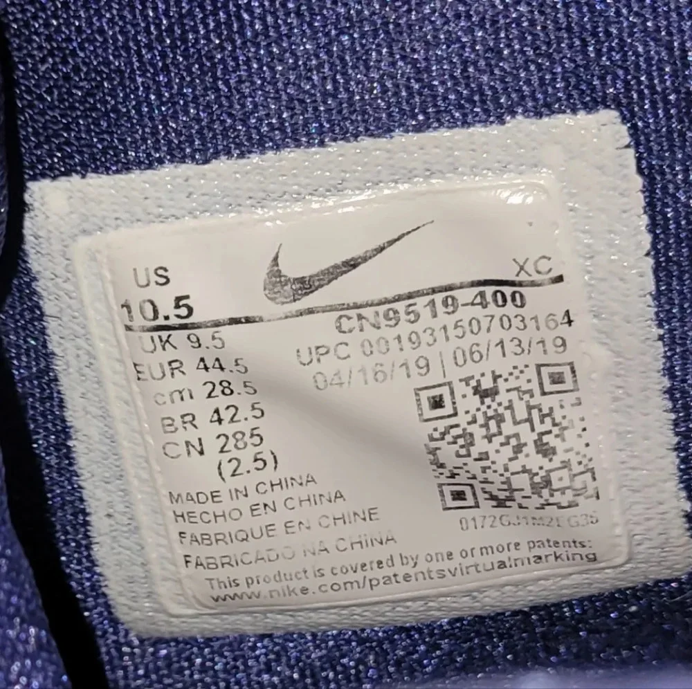 SOLD Nike Kyrie 5 TB basketball shoes 2019 Men's 10.5 Navy Blue & White - Picture 8 of 11